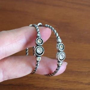 Halo Cable Hoop Earrings